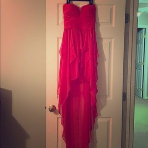 Stunning Pink Strapless Elegant Dress